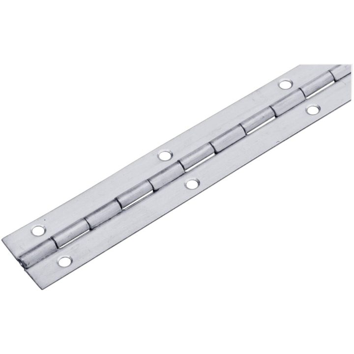 Pianogångjärn nickel STRUKTUR PIANOGÅNGJÄRN NI 280X25MM – bild 2
