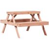 Picknickbord 105x134x75 cm massivt douglasträ vidaXL – miniatyr 2