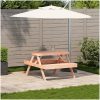 Picknickbord 105x134x75 cm massivt douglasträ vidaXL – miniatyr 3