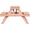 Picknickbord 105x134x75 cm massivt douglasträ vidaXL – miniatyr 5