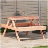 Picknickbord 105x134x75 cm massivt douglasträ vidaXL – miniatyr 1