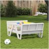 Picknickbord för barn vit 88x122x58 cm massiv furu vidaXL – miniatyr 3