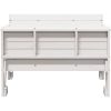 Picknickbord för barn vit 88x122x58 cm massiv furu vidaXL – miniatyr 4