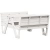Picknickbord för barn vit 88x122x58 cm massiv furu vidaXL – miniatyr 6