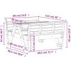 Picknickbord för barn vit 88x122x58 cm massiv furu vidaXL – miniatyr 9