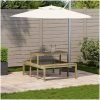 Picknickbord impregnerad furu vidaXL 110 x 134 x 75cm – miniatyr 3