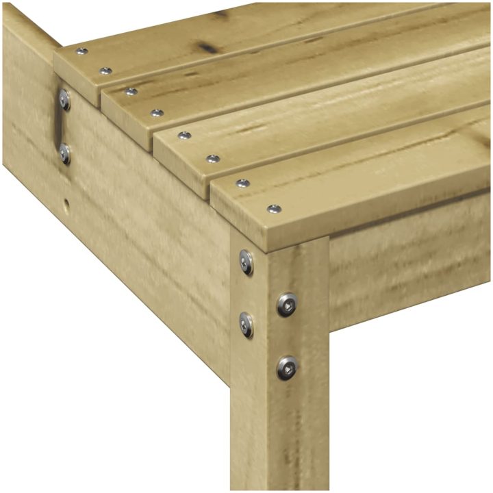 Picknickbord impregnerad furu vidaXL 110 x 134 x 75cm – bild 7