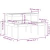 Picknickbord impregnerad furu vidaXL 110 x 134 x 75cm – miniatyr 9