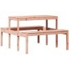 Picknickbord massivt douglasträ vidaXL 110 x 134 x 75cm – miniatyr 2