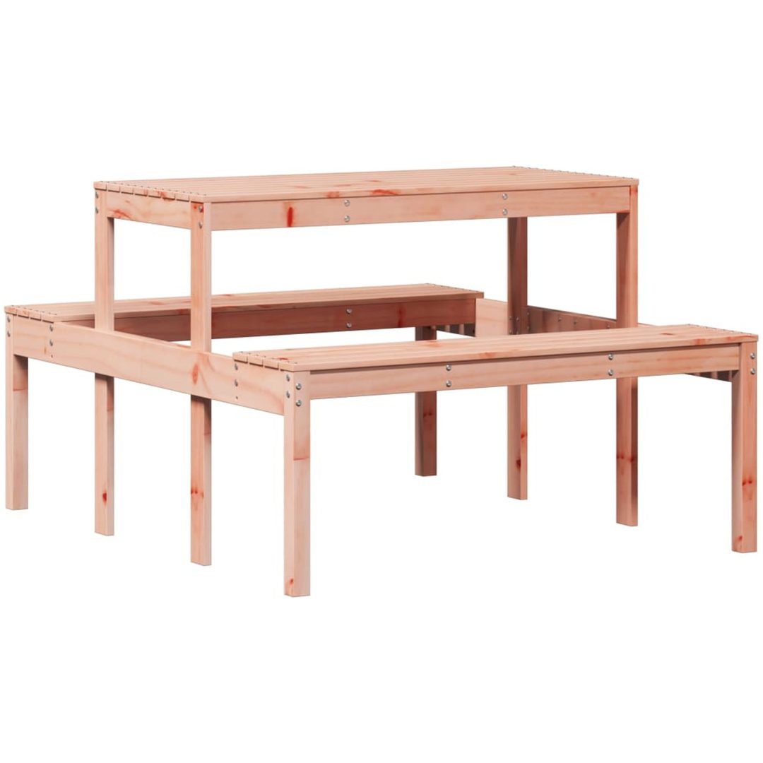 Picknickbord massivt douglasträ vidaXL 110 x 134 x 75cm – bild 2