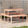 Picknickbord massivt douglasträ vidaXL 110 x 134 x 75cm – miniatyr 1
