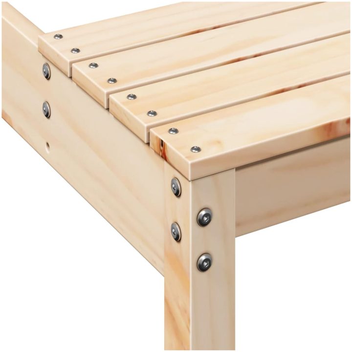 Picknickbord massivt trä vidaXL 110 x 134 x 75cm – bild 7