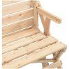 Picknickbord med bänkar massivt granträ 2-i-1 vidaXL – miniatyr 9