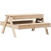 Picknickbord med sandlåda för barn massivt furu vidaXL – miniatyr 7