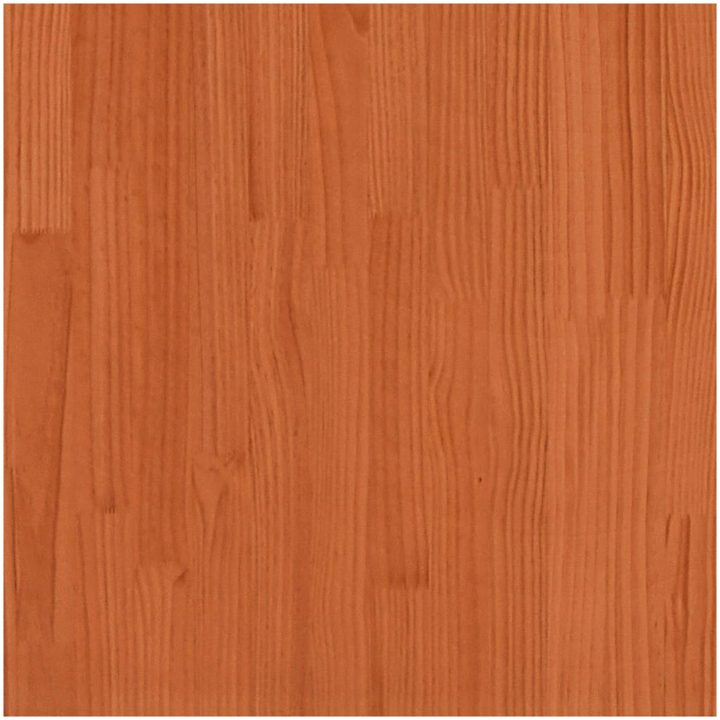 Picknickbord vaxad brun 105x134x75 cm massivt trä vidaXL – bild 8