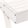 Picknickbord vit 105x134x75 cm massivt trä vidaXL – miniatyr 7