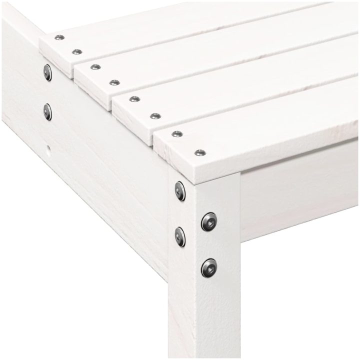 Picknickbord vit massivt trä vidaXL 110 x 134 x 75cm – bild 7