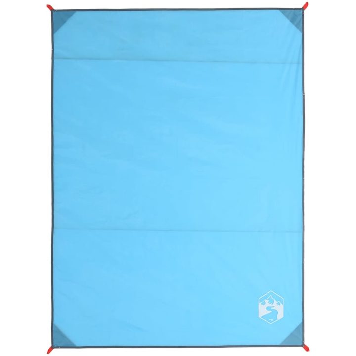 Picknickfilt med markpinnar blå 205x155 cm vidaXL – bild 2