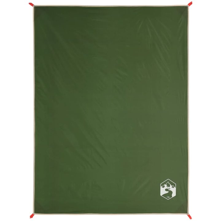 Picknickfilt med markpinnar grön 205x155 cm vidaXL – bild 2