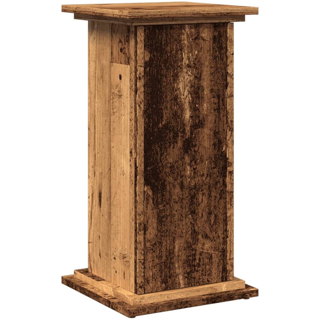 Piedestal med förvaring åldrat trä konstruerat trä vidaXL 31 x 30 x 60 cm – bild 2