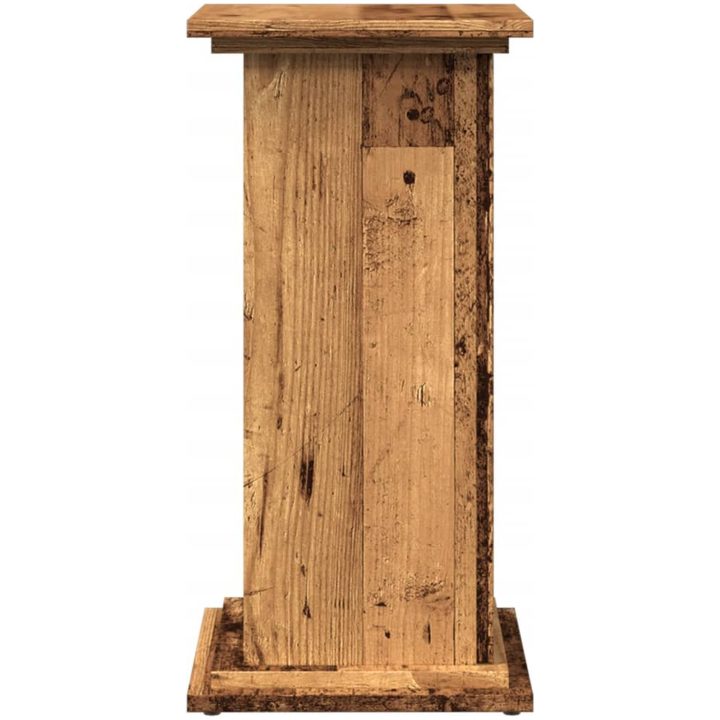 Piedestal med förvaring åldrat trä konstruerat trä vidaXL 31 x 30 x 60 cm – bild 7