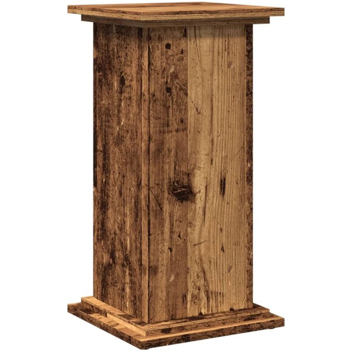 Piedestal med förvaring åldrat trä konstruerat trä vidaXL 31 x 30 x 60 cm – bild 8