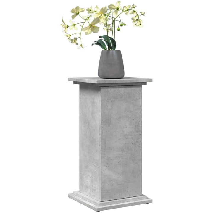 Piedestal med förvaring betonggrå konstruerat trä vidaXL 31 x 30 x 60 cm – bild 3