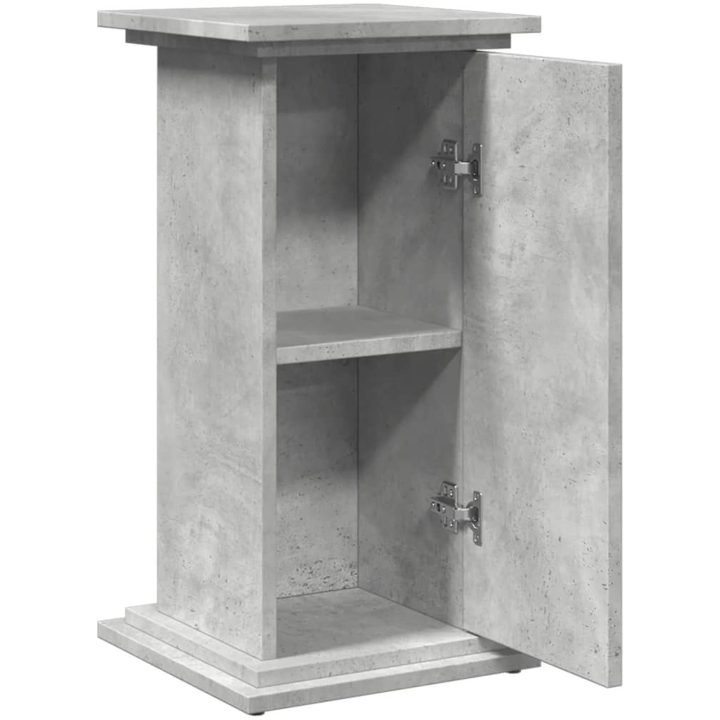 Piedestal med förvaring betonggrå konstruerat trä vidaXL 31 x 30 x 60 cm – bild 6