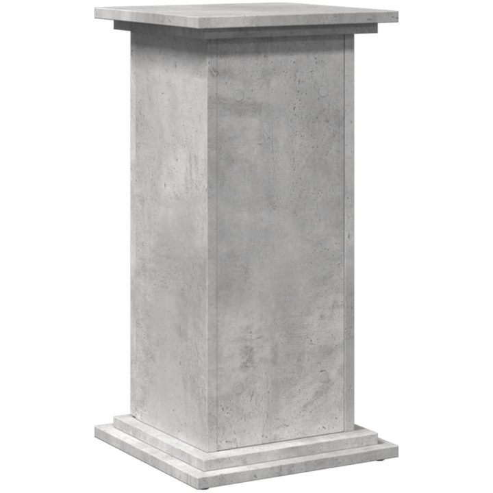 Piedestal med förvaring betonggrå konstruerat trä vidaXL 31 x 30 x 60 cm – bild 8