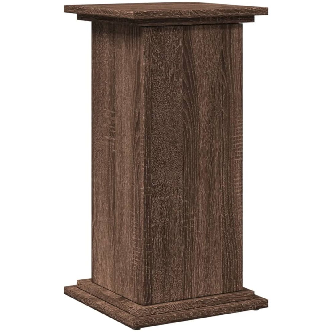 Piedestal med förvaring brun ek konstruerat trä vidaXL 31 x 30 x 60 cm – bild 2