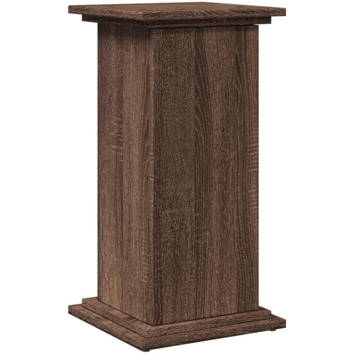 Piedestal med förvaring brun ek konstruerat trä vidaXL 31 x 30 x 60 cm – bild 2