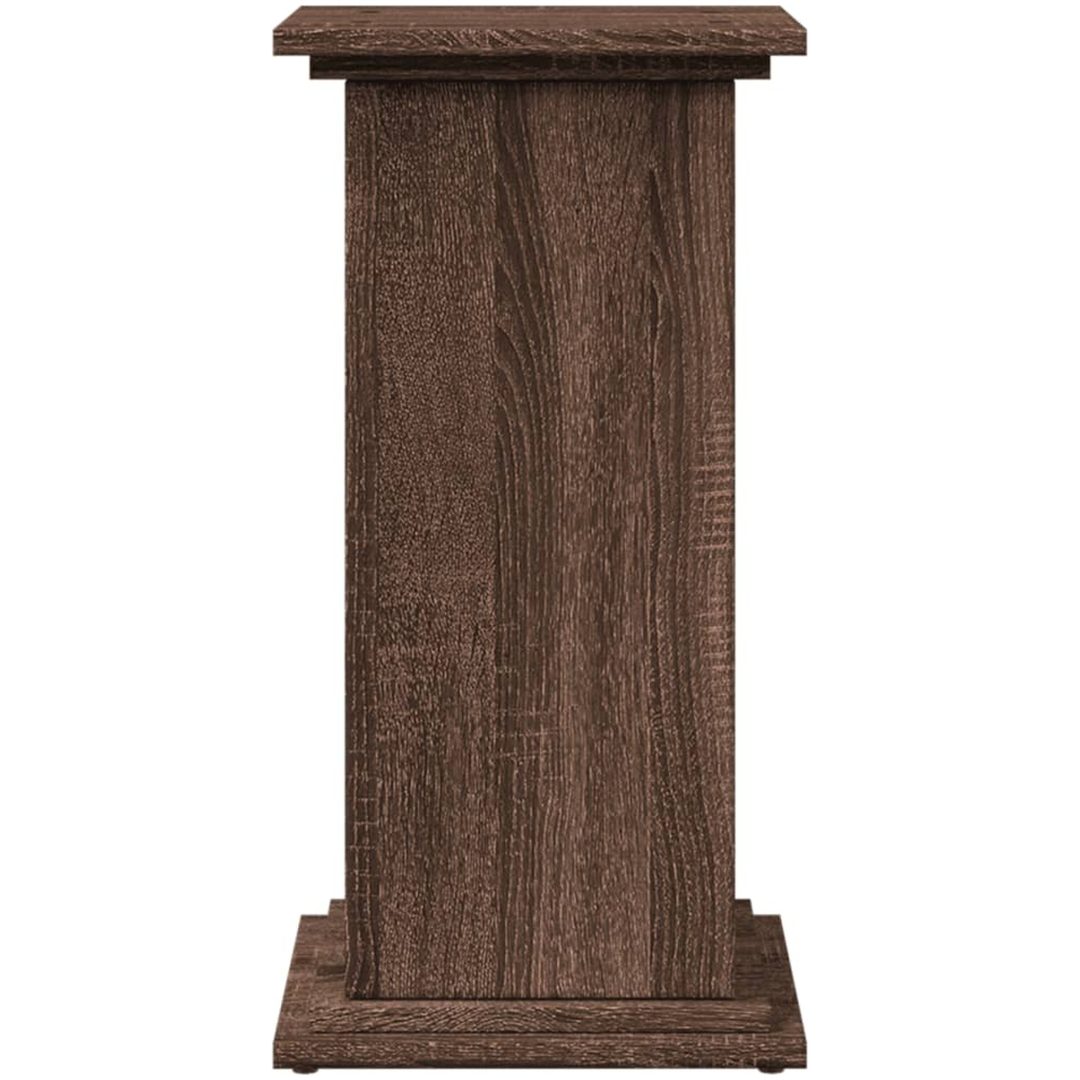 Piedestal med förvaring brun ek konstruerat trä vidaXL 31 x 30 x 60 cm – bild 5