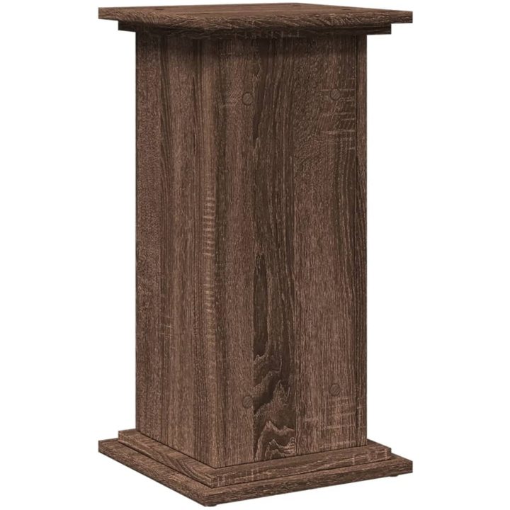 Piedestal med förvaring brun ek konstruerat trä vidaXL 31 x 30 x 60 cm – bild 8
