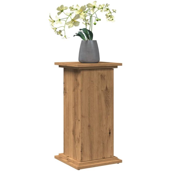 Piedestal med förvaring ek konstruerat trä vidaXL 31 x 30 x 60 cm – bild 3