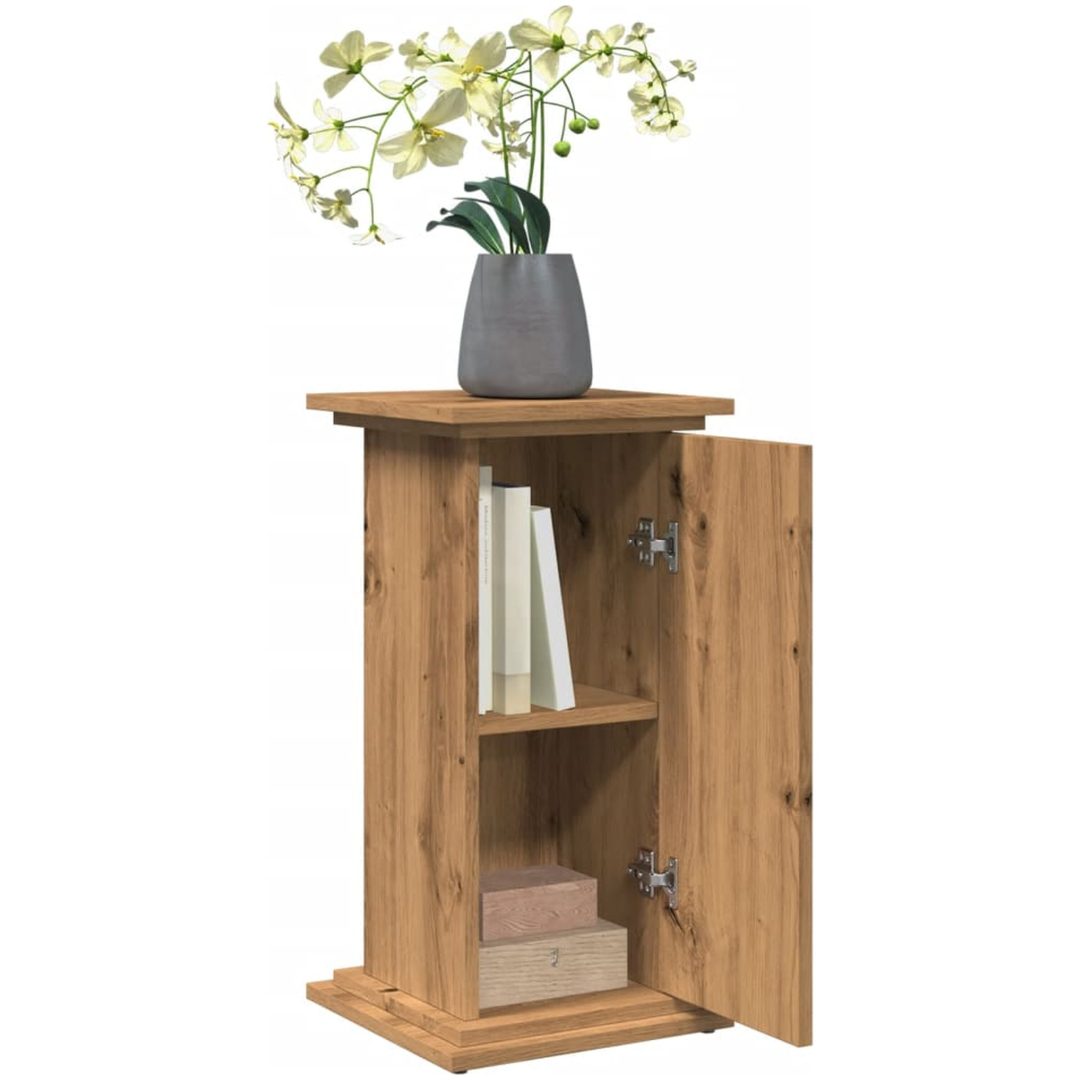 Piedestal med förvaring ek konstruerat trä vidaXL 31 x 30 x 60 cm – bild 4