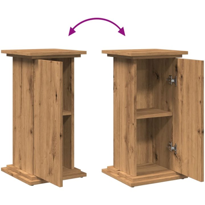 Piedestal med förvaring ek konstruerat trä vidaXL 31 x 30 x 60 cm – bild 9