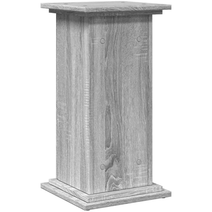 Piedestal med förvaring grå sonoma konstruerat trä vidaXL 31 x 30 x 60 cm – bild 8
