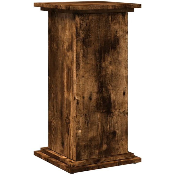 Piedestal med förvaring rökfärgad ek konstruerat trä vidaXL 31 x 30 x 60 cm – bild 2