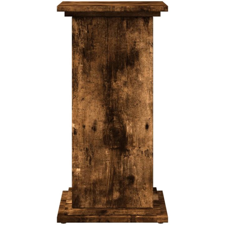 Piedestal med förvaring rökfärgad ek konstruerat trä vidaXL 31 x 30 x 60 cm – bild 5