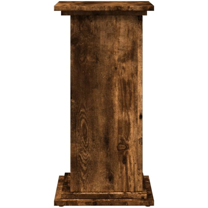 Piedestal med förvaring rökfärgad ek konstruerat trä vidaXL 31 x 30 x 60 cm – bild 7