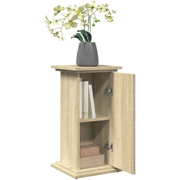 Piedestal med förvaring sonoma-ek konstruerat trä vidaXL 31 x 30 x 60 cm – bild 4