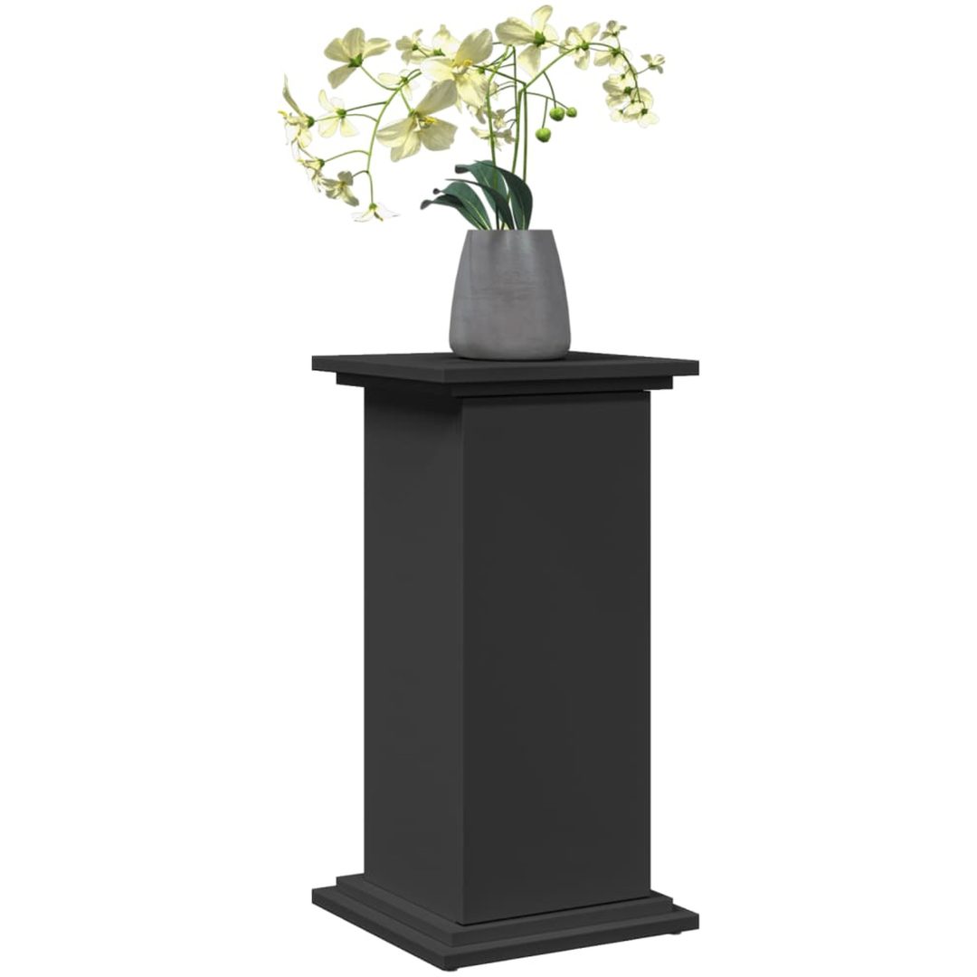 Piedestal med förvaring svart konstruerat trä vidaXL 31 x 30 x 60 cm – bild 3
