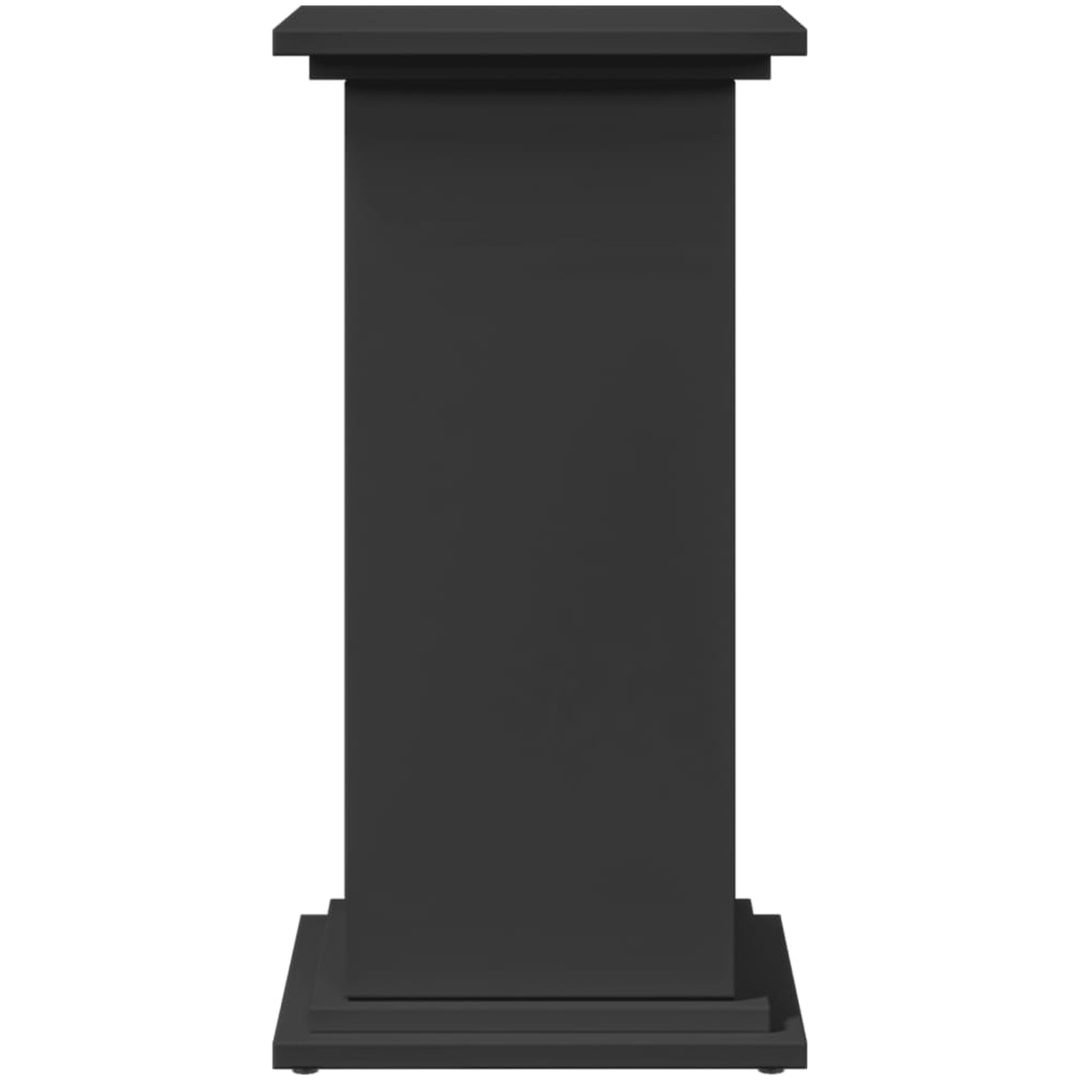 Piedestal med förvaring svart konstruerat trä vidaXL 31 x 30 x 60 cm – bild 5
