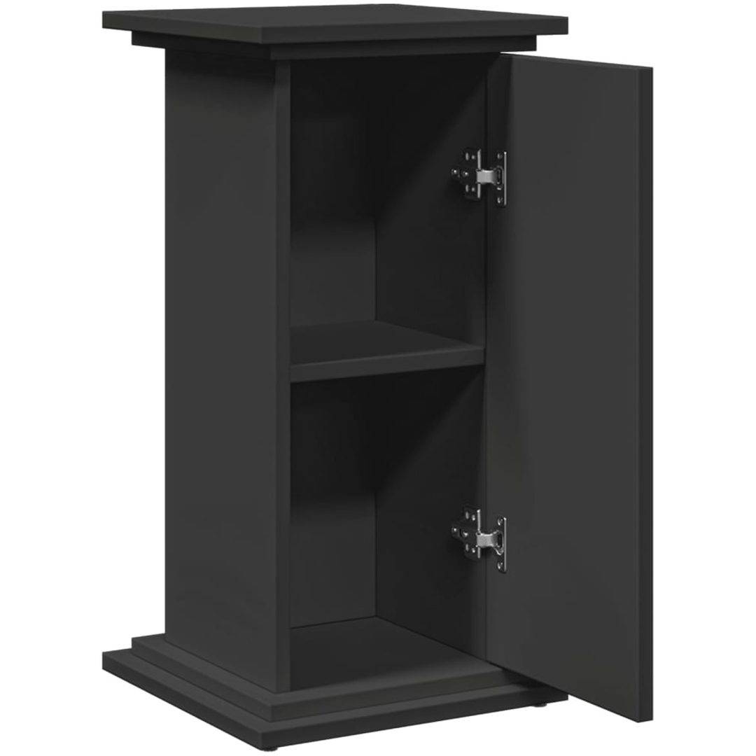 Piedestal med förvaring svart konstruerat trä vidaXL 31 x 30 x 60 cm – bild 6