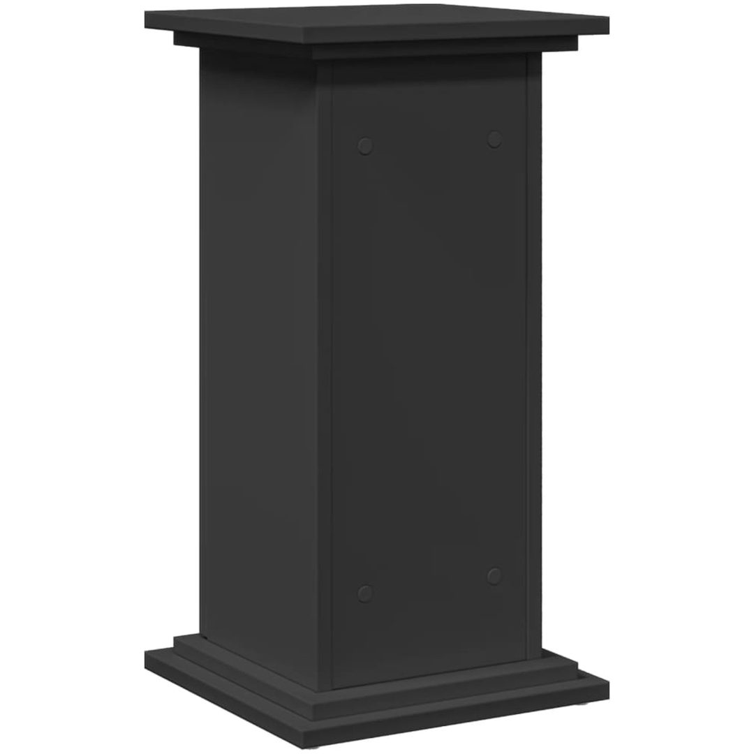 Piedestal med förvaring svart konstruerat trä vidaXL 31 x 30 x 60 cm – bild 8