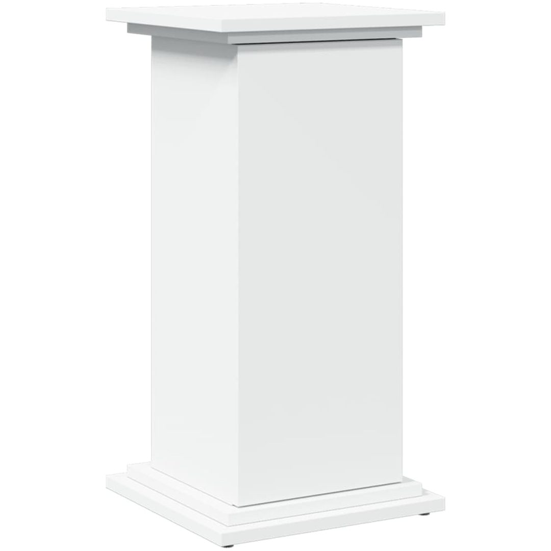Piedestal med förvaring vit konstruerat trä vidaXL 31 x 30 x 60 cm – bild 2