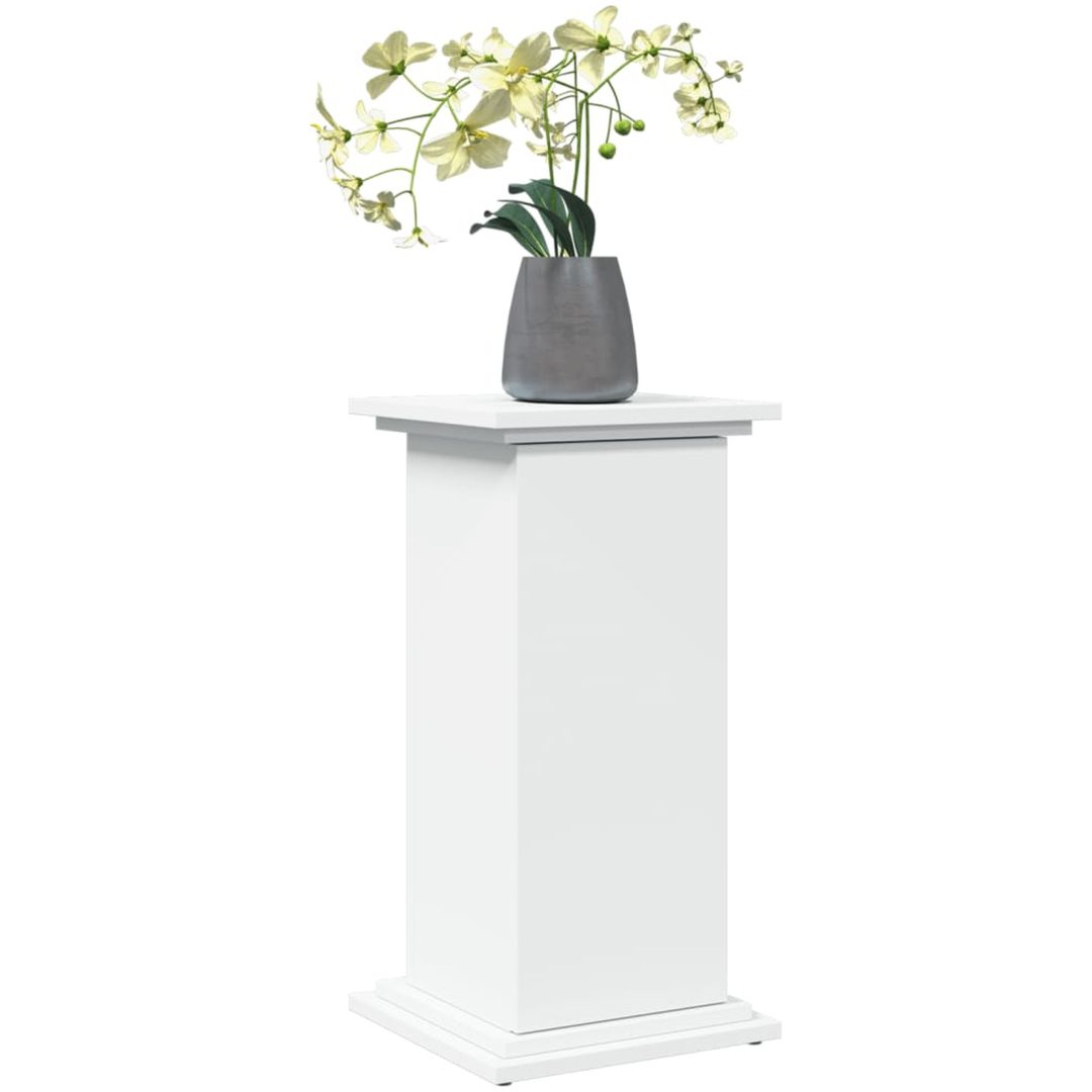 Piedestal med förvaring vit konstruerat trä vidaXL 31 x 30 x 60 cm – bild 3