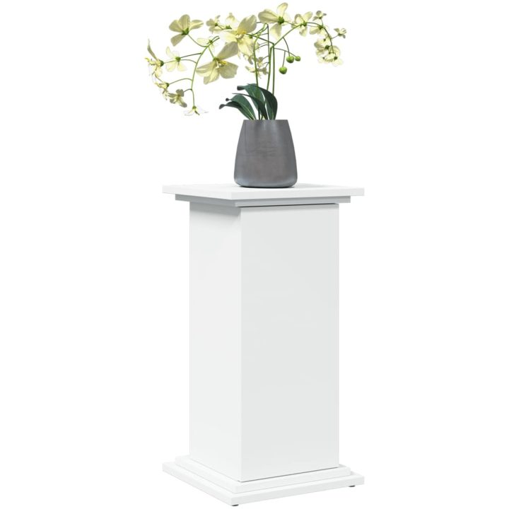 Piedestal med förvaring vit konstruerat trä vidaXL 31 x 30 x 60 cm – bild 3