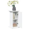 Piedestal med förvaring vit konstruerat trä vidaXL 31 x 30 x 60 cm – miniatyr 4