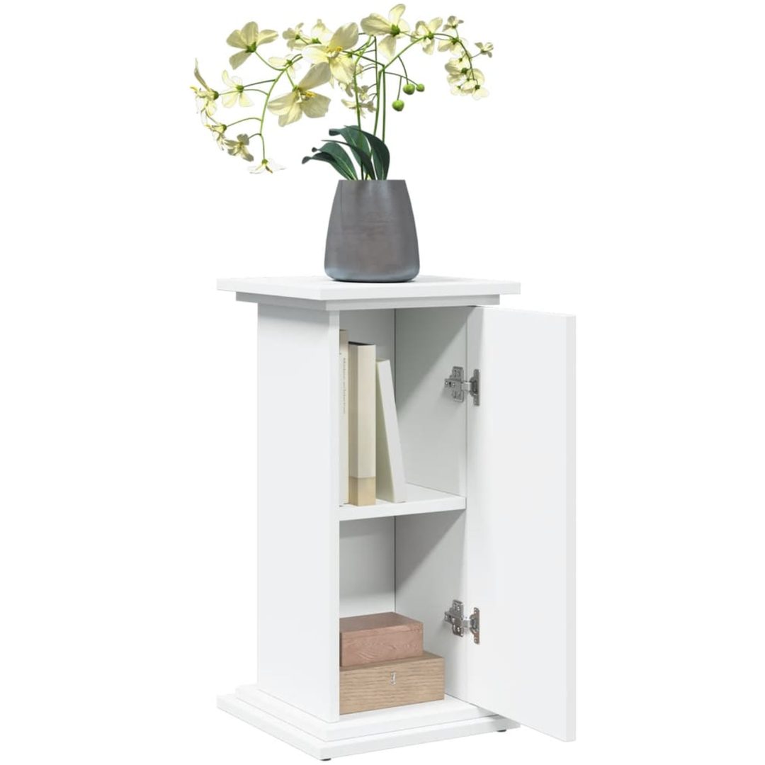 Piedestal med förvaring vit konstruerat trä vidaXL 31 x 30 x 60 cm – bild 4